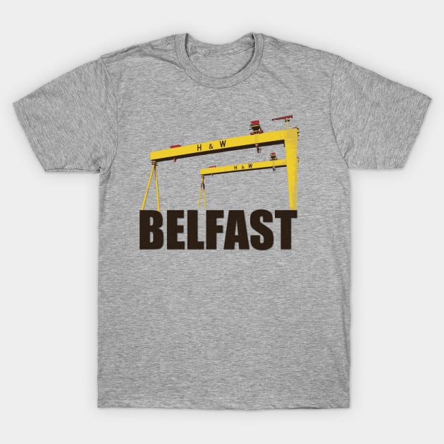 Harland and Wolff cranes Belfast T-Shirt by firelighter